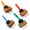 Тумблер ASW-13D с подсветкой 12V/20A, красный (36-4370)