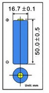 ACC 3.7V 1100mAh LIR17500
