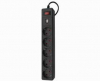 Сетевой фильтр SBSP-18U-K, 10А,  1.8м, с USB.
