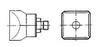 насадка Q10 HOTGAS NOZZLE 18.0X18.0 (58727785) насадка Q10 HOTGAS NOZZLE 18.0X18.0 (58727785)