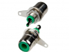 Гнездо RCA на корпус, металл RP-1 зеленое (1-290GR)
